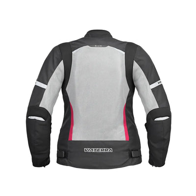 ViaTerra ellis – women's street mesh riding jacket (white-pink) back