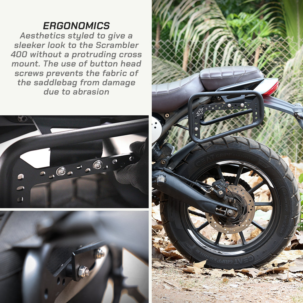 Ergonomics Triumph Scrambler 400 Saddlebag