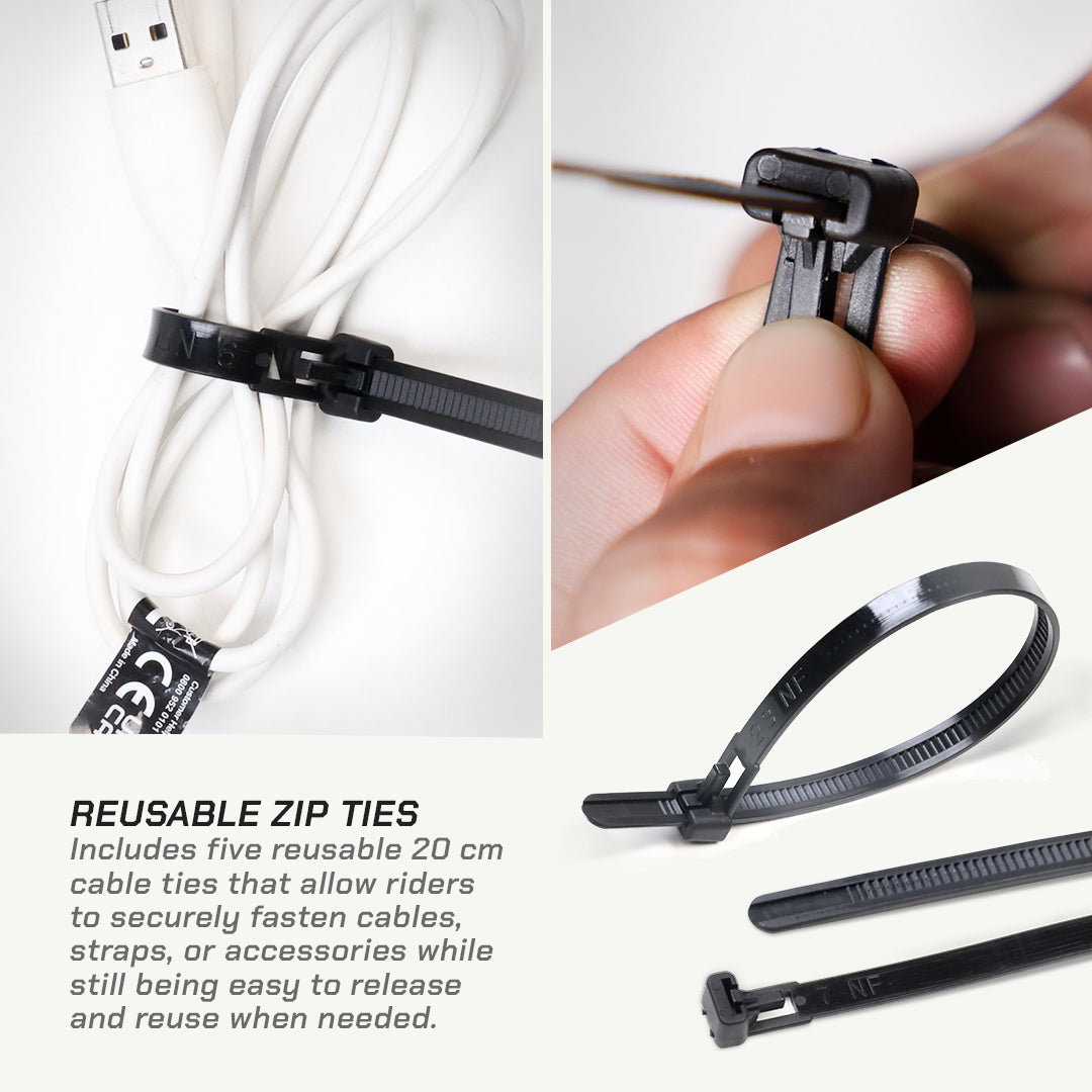 Essential Cable Ties Reusable Zip Ties