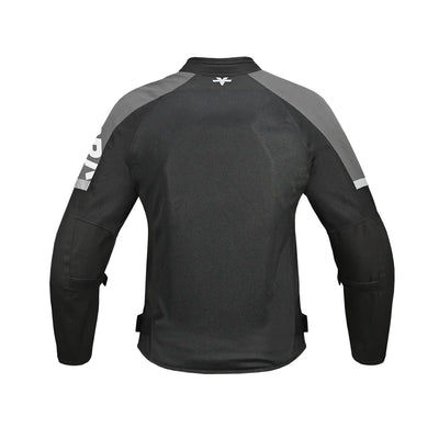 ViaTerra fender – urban mesh riding jacket with base layer (back-grey)
