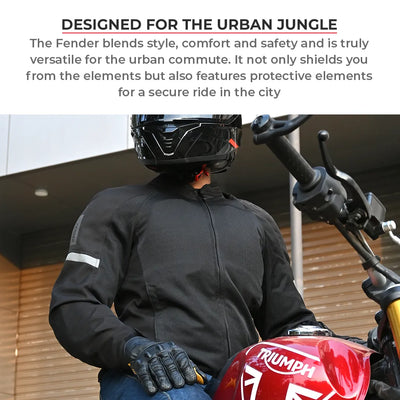 ViaTerra fender – urban mesh riding jacket with base layer has fender blends style