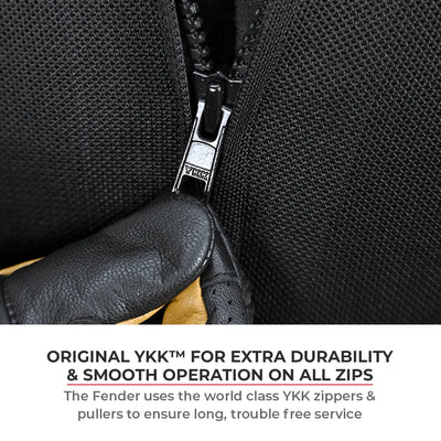 ViaTerra fender – urban mesh riding jacket with base layer has YKK zippers