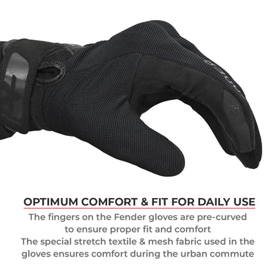 ViaTerra fender – daily use motorcycle gloves for men's have optimum comfort and fit for daily use