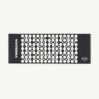 color_black A black rectangular hair tool or accessory with a white geometric dot pattern, shown on a plain off-white background. The brand name 'VIVERA' is printed vertically on the left side, and a small logo is printed on the bottom right.