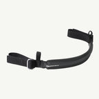 color_black A black recovery belt with a padded center section, adjustable webbing straps, and silver metal buckles, shown against a light off-white background. The brand name 'Recovery' is printed in white on the padded section.