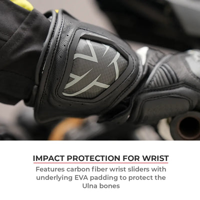 Grid MK3-Full Gauntlet Gloves have impact protection for wrist