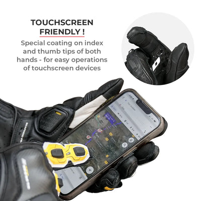 Grid MK3-Full Gauntlet Gloves is touchscreen friendly