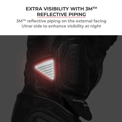 Grid MK3-Full Gauntlet Gloves have reflective piping