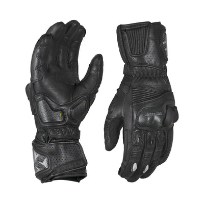 ViaTerra grid – full gauntlet motorcycle riding gloves (front-back)