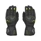 Color_Fluorescent-Green ViaTerra grid – full gauntlet motorcycle riding gloves (green)