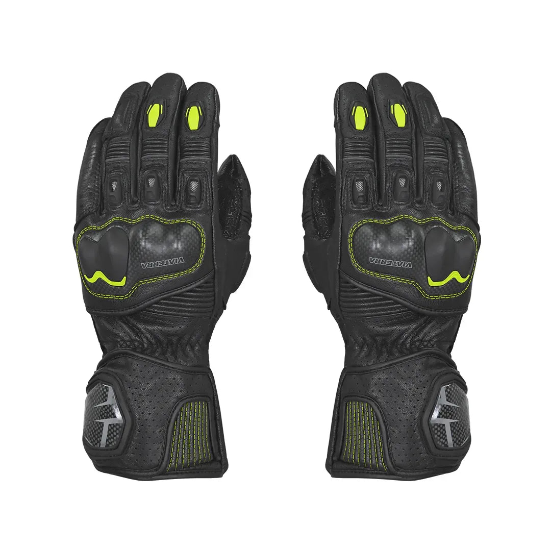 VIATERRA GRID – FULL GAUNTLET MOTORCYCLE RIDING GLOVES – ViaTerra Gear