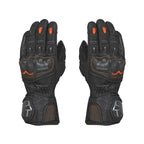 Color_Orange ViaTerra grid – full gauntlet motorcycle riding gloves (orange)