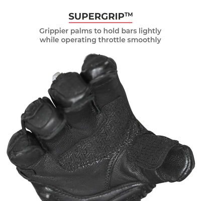 ViaTerra grid – full gauntlet motorcycle riding gloves have super grip