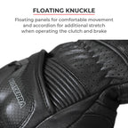 Color_Common ViaTerra grid – full gauntlet motorcycle riding gloves have floating kunckle
