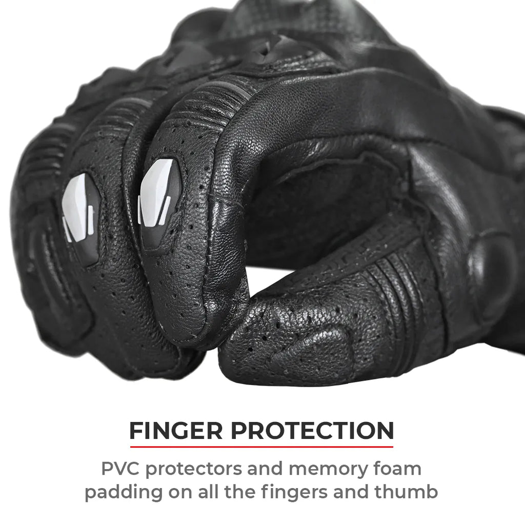 Color_Common ViaTerra grid – full gauntlet motorcycle riding gloves have finger protection