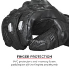 Color_Common ViaTerra grid – full gauntlet motorcycle riding gloves have finger protection