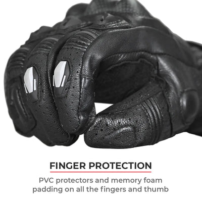 ViaTerra grid – full gauntlet motorcycle riding gloves have finger protection