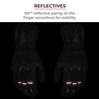 Color_Common ViaTerra grid – full gauntlet motorcycle riding gloves have reflectives