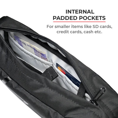 ViaTerra handlebar trailpack have internal padded pockets