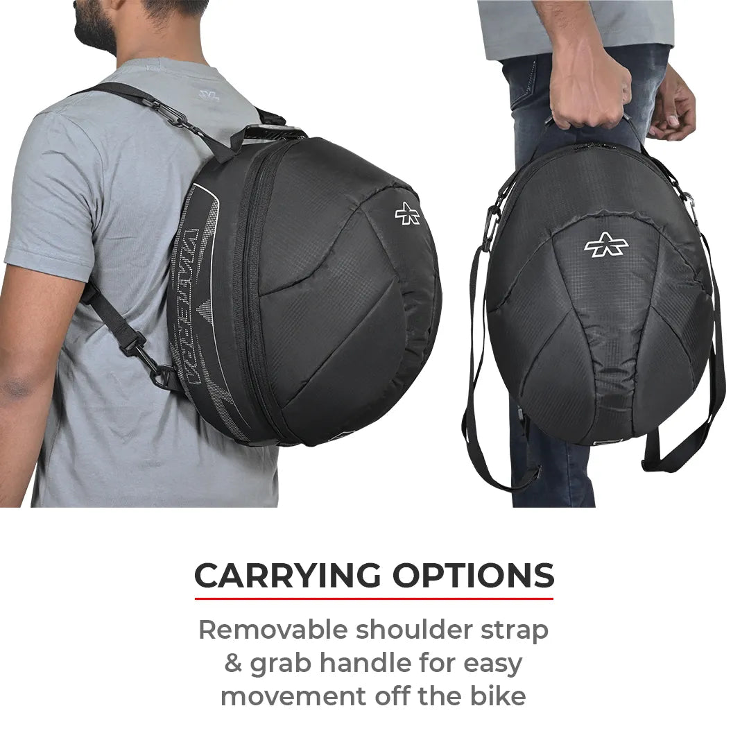 VIATERRA ESSENTIALS Motorcycle Helmet Bag with Ultimate Protection and Style ViaTerra Gear