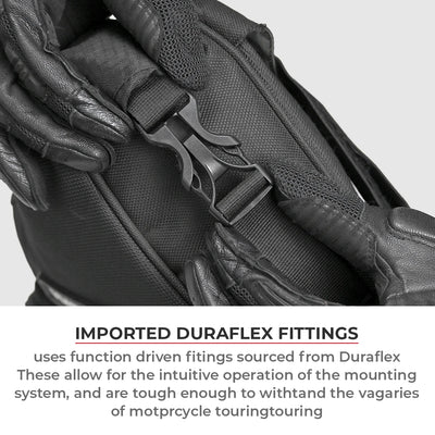 RE Himalayan 450 Trailpack have imported duraflex fittings