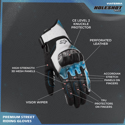 HOLESHOT PRO – SEMI GAUNTLET HYBRID RIDING GLOVES