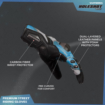 HOLESHOT PRO – SEMI GAUNTLET HYBRID RIDING GLOVES