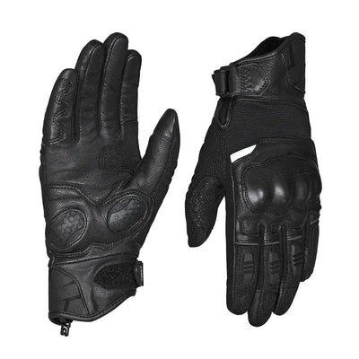 ViaTerra holeshot – short motorcycle riding gloves for men (black)