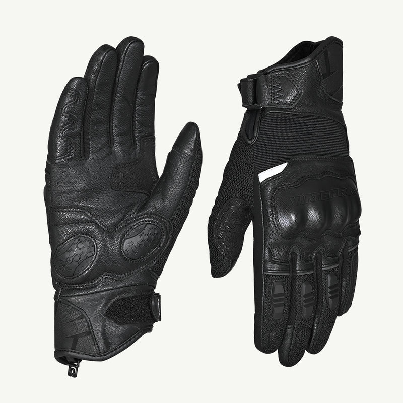 VIATERRA HOLESHOT – SHORT MOTORCYCLE RIDING GLOVES FOR  MEN
