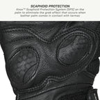 color_common Black glove with Knox Scaphoid Protection System on a white background