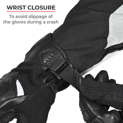 ViaTerra holeshot – short motorcycle riding gloves for men that have wrist closure