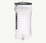 HydraPak bladder - 1 No A translucent white Viaterra dry bag container with a black zipper closure and black vertical branding, shown against a plain white background.