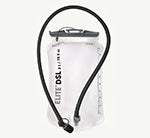 Hydrapak bladder - 1 no. A clear waterproof dry bag with a black strap and a black printed logo, shown against a plain white background.