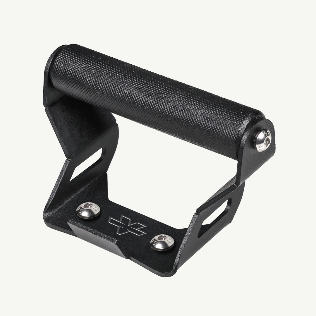 KTM Adventure 390 GEN 2 Mobile Mount Black metal handlebar grip with textured surface on a white background