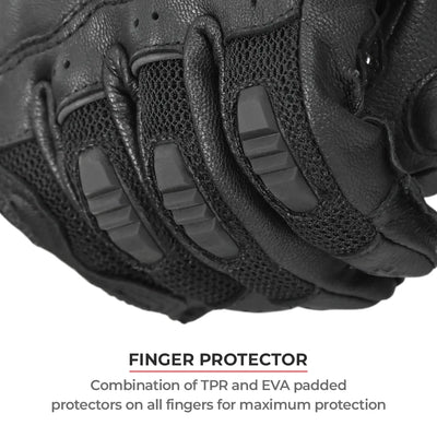 ViaTerra kruger – motorcycle touring riding gloves have finger protection 