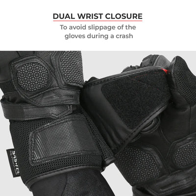 ViaTerra kruger – motorcycle touring riding gloves have dual wrist closure