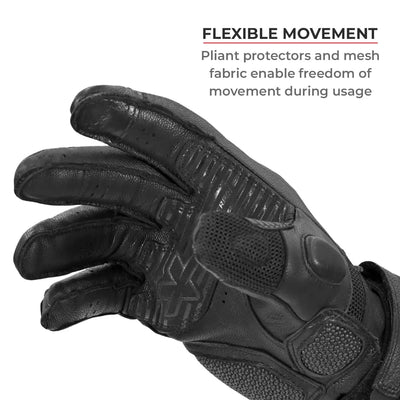 ViaTerra kruger – motorcycle touring riding gloves have flexible movement