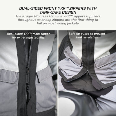 Kruger PRO Jacket with Dual-sided Front YKK Zippers with Tank safe design
