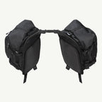 LFA-SaddleBag Pair of black saddlebags on a white background