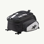 LFA - Tank Bag - Enduro Black motorcycle saddlebag with white logo on a white background