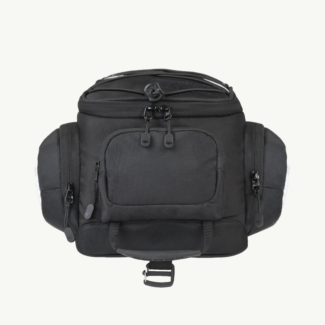 LFA - Tank Bag - XC Black backpack on a white background