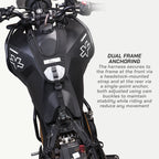 LFA - Tank Bag - XC Motorcycle with dual frame anchoring system on a white background