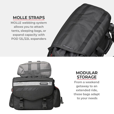 LEH MINI 100% WATERPROOF SADDLEBAGS