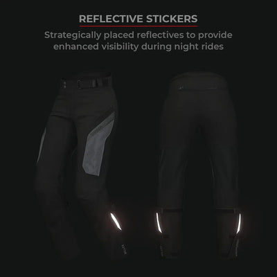 ViaTerra miller – street mesh riding pants with liners have reflective sticker
