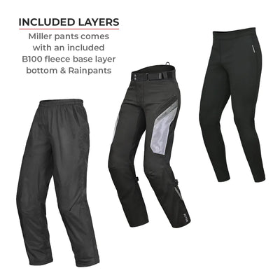 ViaTerra miller – street mesh riding pants with liners have included layers