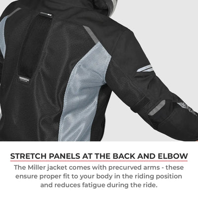ViaTerra miller – street mesh riding jacket with liners have a stretch panel