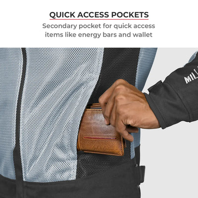 ViaTerra miller – street mesh riding jacket has quick access pockets