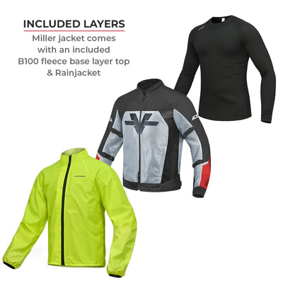 ViaTerra miller – street mesh riding jacket has included layers