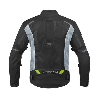 ViaTerra miller – street mesh riding jacket with liners (back-green)