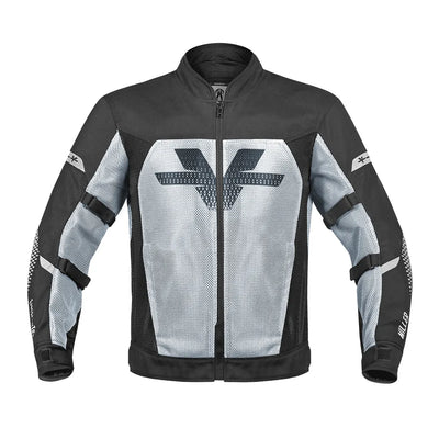ViaTerra miller – street mesh riding jacket with liners (front-black)